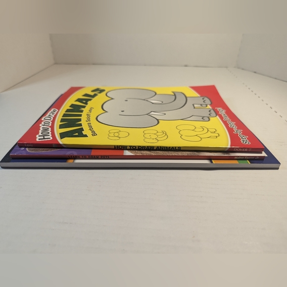 2 How To Draw Animals and Pets Paperback books with 1 Sketch Pad - New Items - Picture 10 of 10